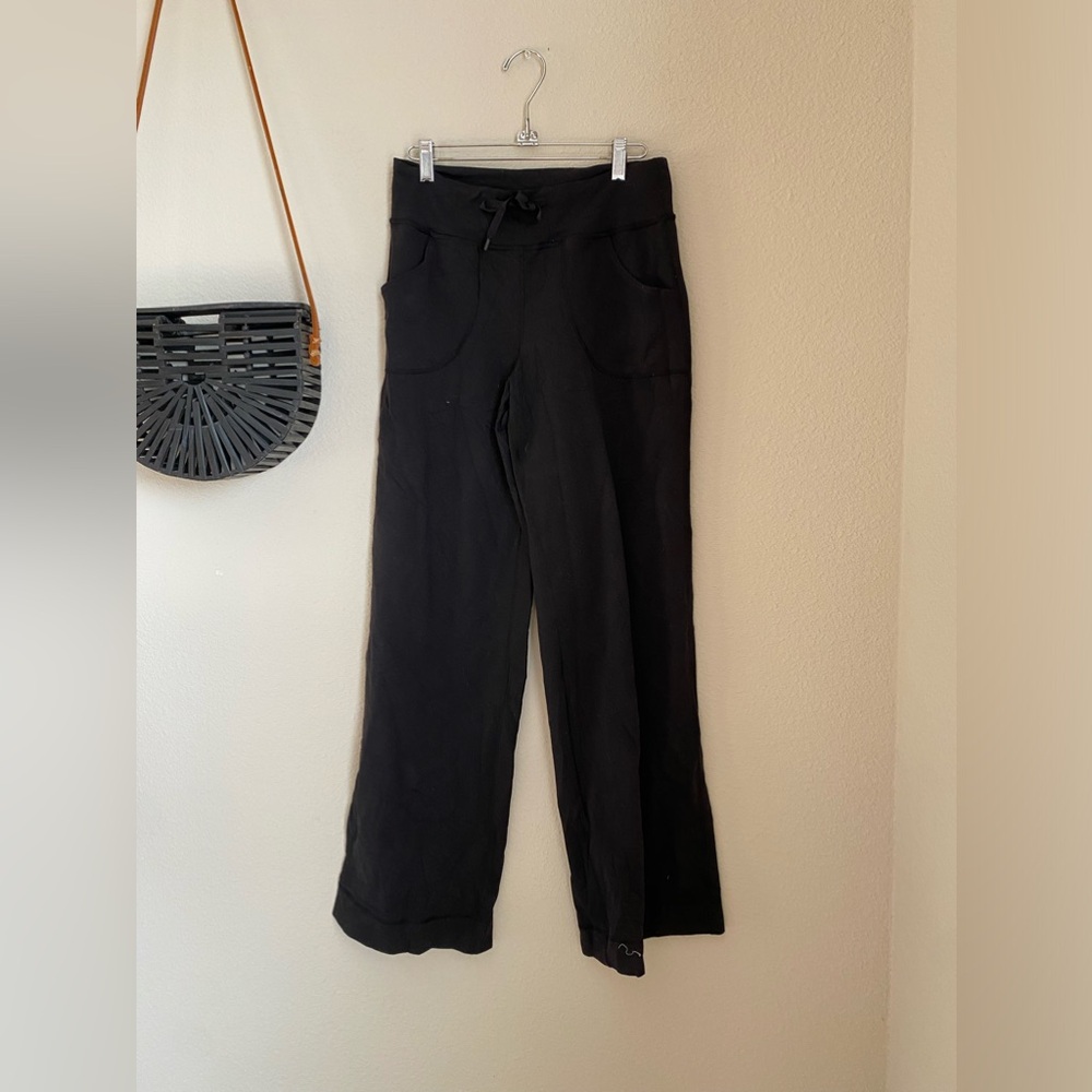 Lululemon Black Drawstring Flare Pants